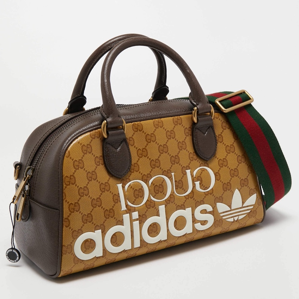 A265 - 💯% authentic Gucci x Adidas Crystal Medium Duffel Bag